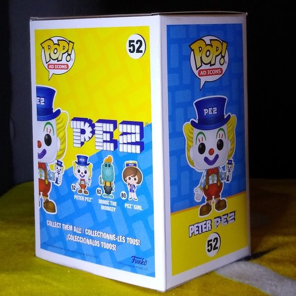Peter Pez  PEZ Ad Icons Blue hat Funko Pop 52 NIB - Picture 2 of 4